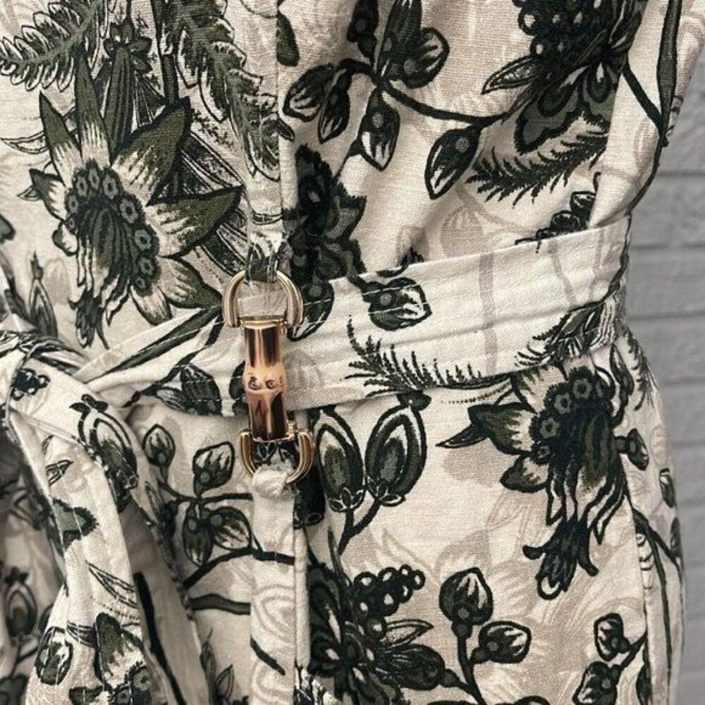 Anne Klein Women Sleeveless Floral Print Tie Waist Shift Dress Size 12 - Picture 5 of 10